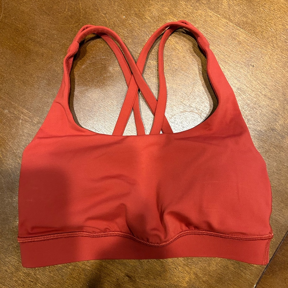 Lululemon Energy Bra Size 2 in Cayenne! WORN ONCE TO TRY ON!